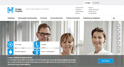 Desktop Screenshot of amagerhospital.dk